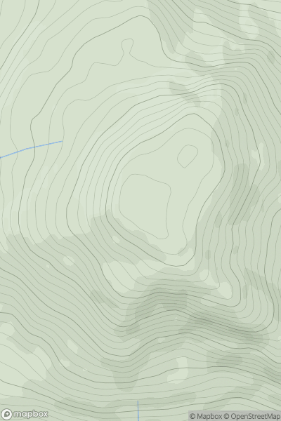 Thumbnail image for Tullich Hill [Loch Long to Loch Lomond] showing contour plot for surrounding peak